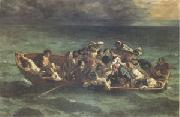 Eugene Delacroix The Shipwreck of Don Juan (mk05) oil painting artist